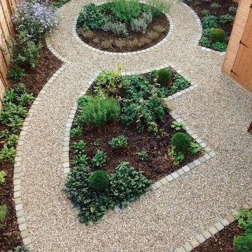 North facing new build garden