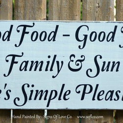 Handcrafted Beach House Decor Signs - Products