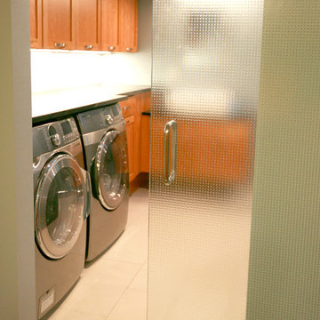 Laundry Room with Glass Door
