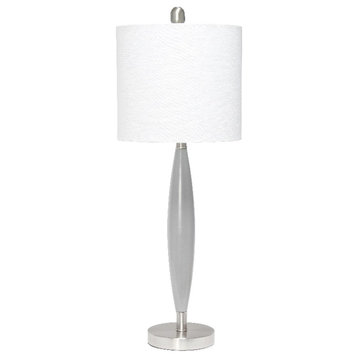 Elegant Designs Needle Stick Table Lamp Gray