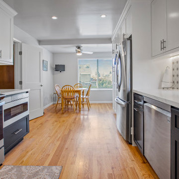 Coastal Contrast Kitchen Remodel with Breakfast Nook