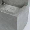 Cement Stone and Brown Finish Outdoor Patio Fountain with LED Light