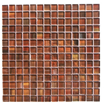 Miseno MT-WHSHDCSQ-FR Handicraft II - 1" Square Wall Mosaic Tile - Red