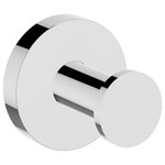 Symmons Industries - Identity Robe Hook, Chrome - This Identity robe hook is the perfect complement to the suite of Identity bathroom fixtures and accessories from Symmons. The hook is constructed of brass and stainless steel and comes complete with mounting hardware for easy installation. When toggle anchors are used to secure the robe hook, it can support up to 50 lbs. of load. Like all Symmons products, this Identity Wall Mounted Bathroom Robe Hook is backed by a limited lifetime consumer warranty and 10 year commercial warranty.