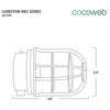 Cocoweb AM-P366 Launceston 1 Light 6-3/8" Tall LED Outdoor Wall - Silver