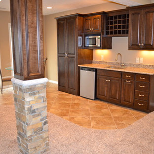 Elegant home theater photo in Omaha