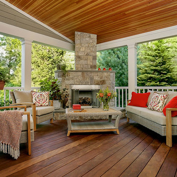 Expansive Porch Extends Living Space for Family of Three