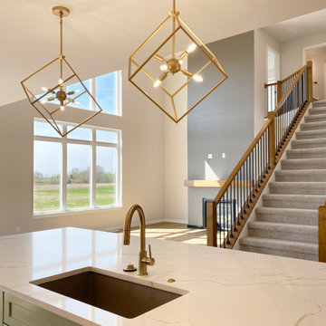 Mint Green Kitchen & Great Room