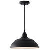 Capital Lighting RLM 1-LT Outdoor Hanging Warehouse Reflector 936311BK - Black