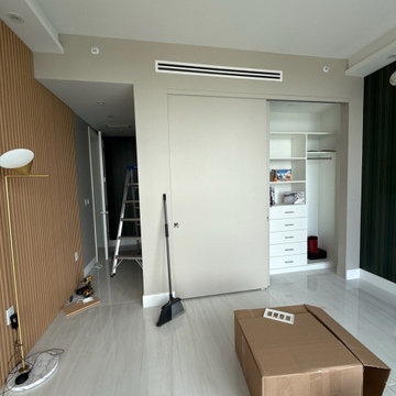 Wallpaper installation Living Room in Sacramento