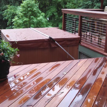 Ipe Cable Railing System Lake Gaston, NC