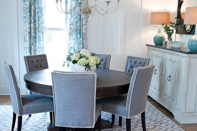 Example of a transitional dining room design in Charleston