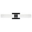 Perpetua LED 22" Bathroom Vanity Light With End Caps, Black
