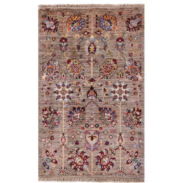 2' 7" X 4' 1" Persian Tabriz Handmade Wool Rug Q8371