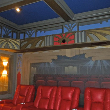 Art Deco home theater