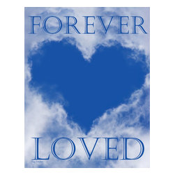 Flag Emotes - Double Sided Garden Flag, Forever Loved Bereavement - Flags And Flagpoles