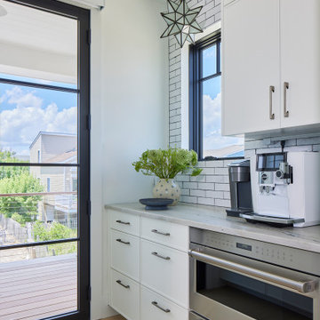 Walk-In Pantry with Built-In Oven and Custom Cabinetry