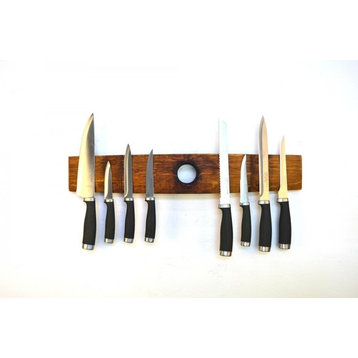 Wine Barrel Magnetic Knife Rack - Ganivet - Made from CA wine barrels