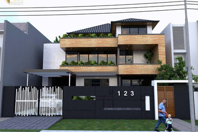 Example of a minimalist home design design in Portland