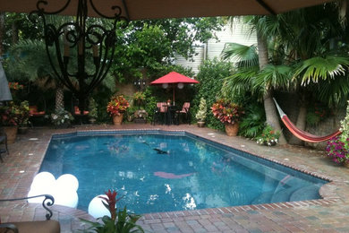 Eclectic pool in New Orleans.
