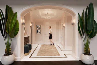 Entry Foyer with art gallery. Creamy option