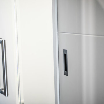 Treppenhausabtrennung mit Schiebetüren