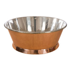 Cuprosa Rotundus bath with Nickel Interior - Baths