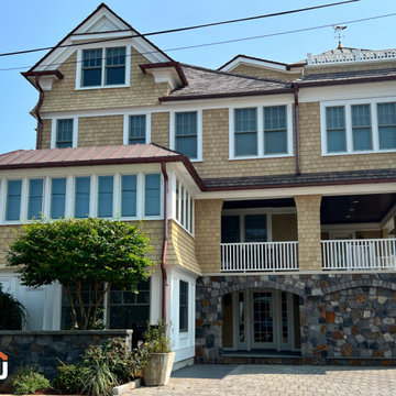 Coastal Seaside House - Whole Wheat built with NuCedar Shingles