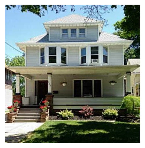 1920 Foursquare Painting Siding And Adding Corbels