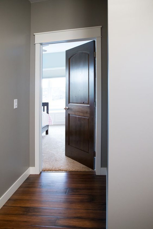 Arch 2 panel Door And Classic Craftsman Trim arch-2-panel-door-and-classic-craftsman-trim