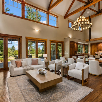 Woodinville Northwest Craftsman Lodge Custom Home at Echo Falls Golf Course