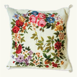 Jardin De Tuileries Cream 16" Pillow Cover - Decorative Pillows