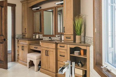 Example of a mountain style bathroom design in Edmonton