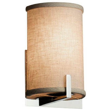 Justice Designs Textile Century ADA 1-LT Wall Sconce - Polished Chrome