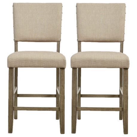 Township Upholstered Counter Chairs Set of 2