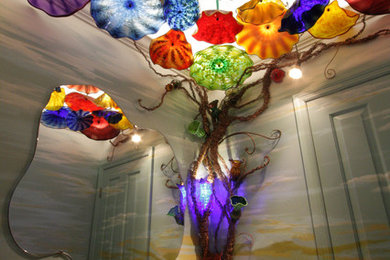 Example of an eclectic bathroom design in St Louis
