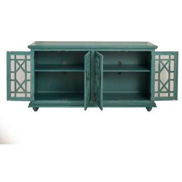 Palisades 63-inch TV Stand, Teal