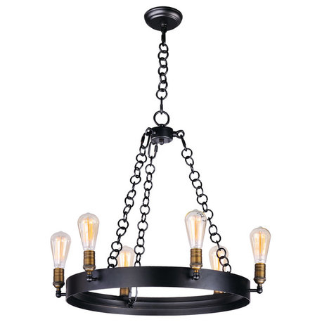 Maxim Lighting 26273BKNAB Noble - Six Light Chandelier