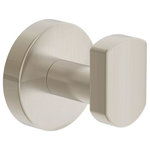 Symmons Industries - Dia Robe Hook, Satin Nickel - The combination of the Dia Collection's quality and sleek design makes it a stylish choice for any contemporary bathroom. This robe hook features brass construction and includes mounting hardware for easy installation. If toggle anchors are used to secure this robe hook, it can hold up to 50 lbs. of load. Like all Symmons products, this Dia Wall Mounted Bathroom Robe Hook is backed by a limited lifetime consumer warranty and 10 year commercial warranty.