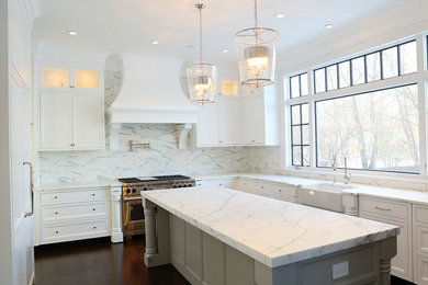 Transitional kitchen photo in New York
