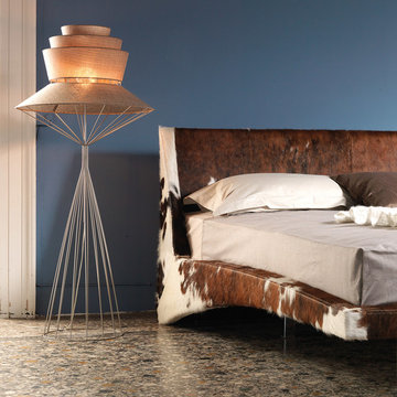 Dylan Leather Bed by Cattelan Italia