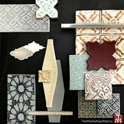Hand Painted & Artisan Crafted Tiles - Accent Trim And Border Tile