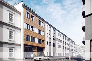 Эскизный проект социального жилья в городе Франкфурт на Майне, Германия