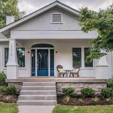 Exterior - Front Door  in Rainstorm by Sherwin Williams