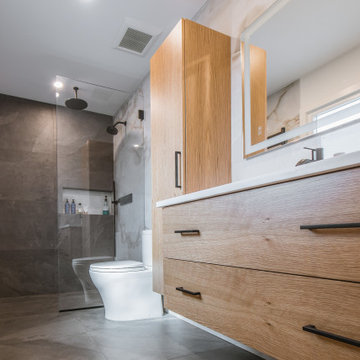 Contemporary bathroom remodel
