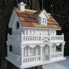 Novelty Cottage Birdhouse, White