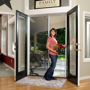 Double Retractable Retractable Screen for French Door