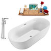 Faucet and Tub Set Streamline 59" Freestanding NH803-120