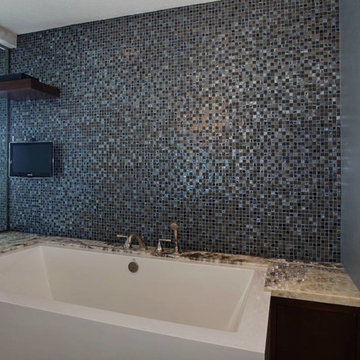 San Elijo Custom Glass Tile Bathroom