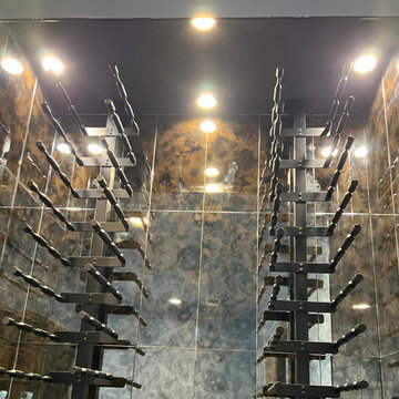 Mirror Tile Wine Wall